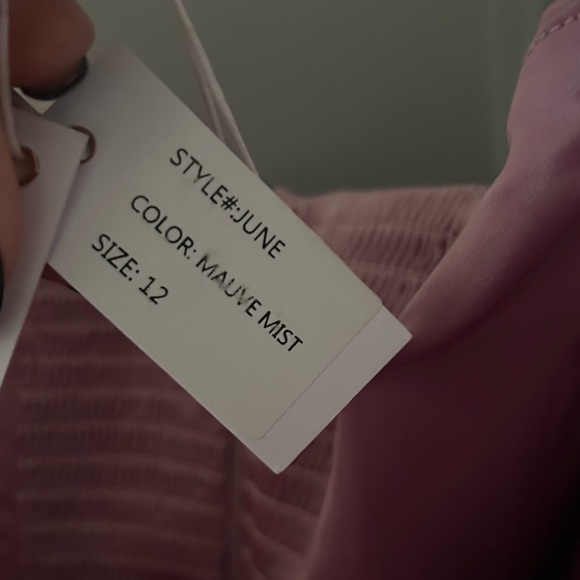 NWT V. Chapman June Maxi Dress Gown Mauve Mist - Picture 7 of 7